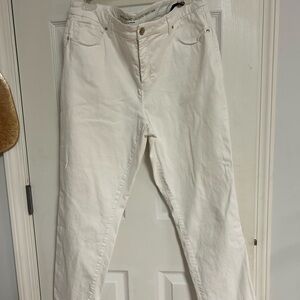 Chico's So Slimming White Ankle Jeans